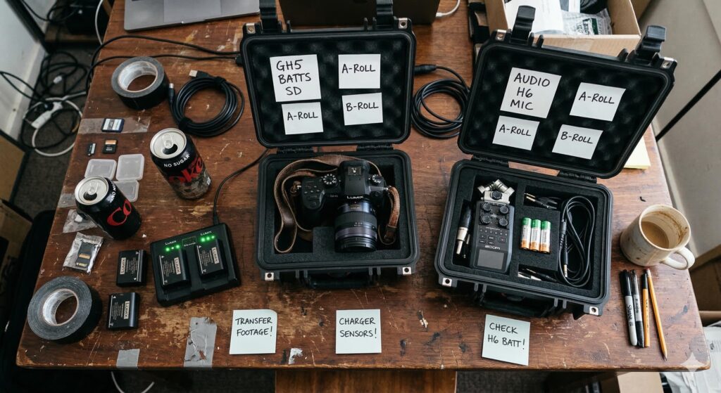 Gemini generated image of camera equipment